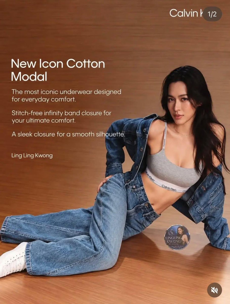 LingOrmMMFC's tweet photo. SOV Top 1 ရဲ့ ပုံအကြည်ရလာပြီ 

#LinglingKwongxCalvinKlein 
#CalvinKleinSS27 #NewYorkFashionWeek
#CalvinKlein #LinglingKwong https://t.co/v4apF0H0HE