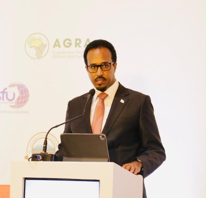AmbGamal's tweet photo. Honoured to address the East Africa CEO & Investment Forum in Nairobi. I emphasized that regional integration must deliver practical results: easier trade, stronger investment, competitive businesses and more jobs.
Somalia is committed to playing its part—opening new opportunities for investment while strengthening East Africa’s links to the Gulf, the Middle East and Asia.