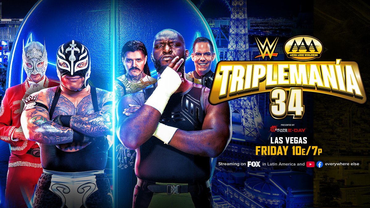 WrestlePurists's tweet photo. Omos vs Rey Mysterio @ WWE x AAA TripleMania 34:

⭐️.25

- @WONF4W https://t.co/ehhRJYYHfK