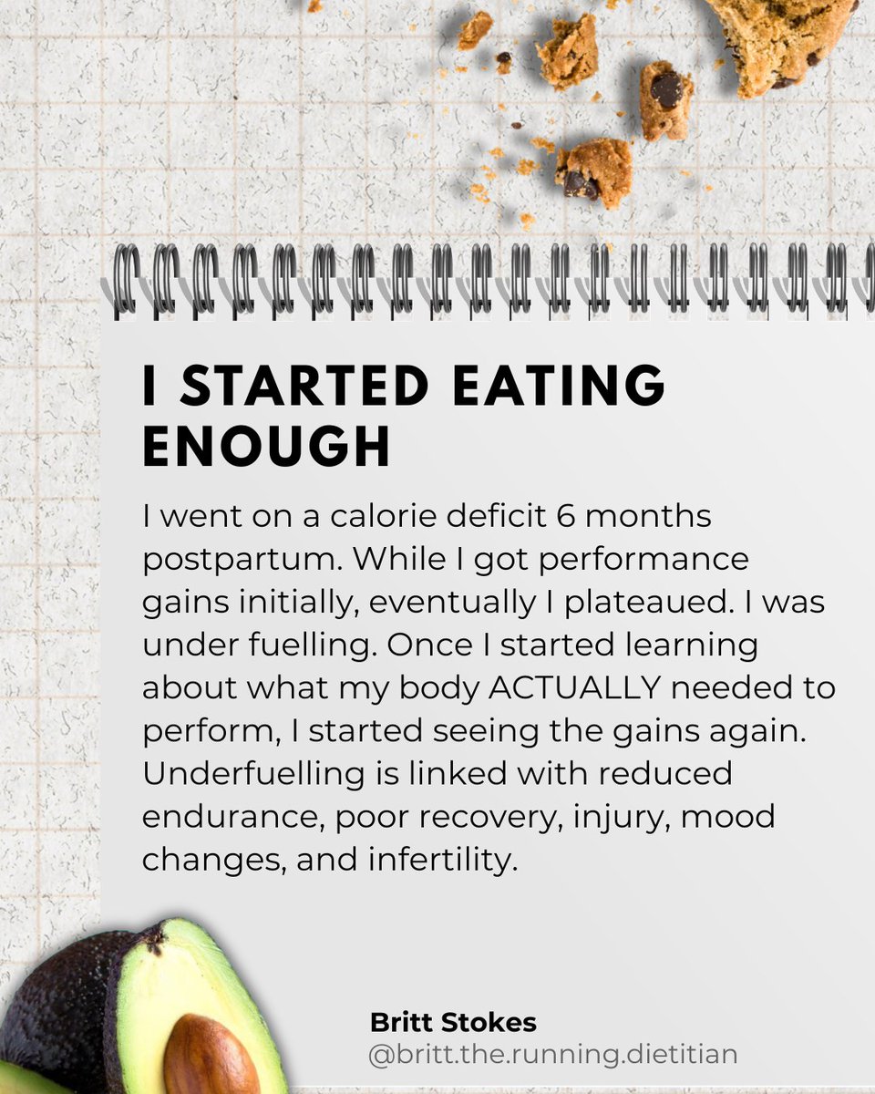 leahwalkerlstdn's tweet photo. 6 nutrition habits transformed my training and health
1. I stopped restricting calories. 2. I prioritized carbs over excess protein. 3. I balanced fiber intake. 4. I dropped “clean eating” guilt. 5. I chose adequate—not excessive—protein. 6. I https://t.co/96CXkaLIfl