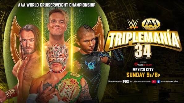 FalseFinishHQ's tweet photo. Rey Fénix vs Jack Cartwheel vs Nathan Frazer vs Mini Vikingo for the AAA World Cruiserweight Championship
Rating: ⭐️ ⭐️ ⭐️ ⭐️ ⭐️.25
-.@WONF4W https://t.co/yKioaU83uD