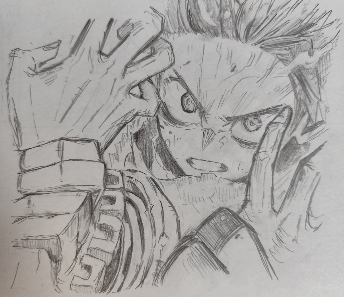 youtiht's tweet photo. アナログ模写 https://t.co/wikcIVHgUz