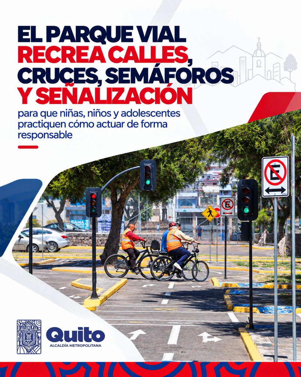 ObrasQuito's tweet photo. 🧒 #SemanaDeLaMovilidad | Más de 300 niñas, niños y adolescentes participan en las actividades del Parque de Educación Vial.

Durante esta semana disfrutan de recorridos guiados, talleres de señalización y actividades lúdicas que les enseñan a respetar las normas de tránsito y compartir las vías con responsabilidad.

🤝 Junto a @AMT_Quito y organizaciones aliadas fortalecemos la educación vial desde la niñez

Léelo aquí➡️ https://t.co/kkS9ZIvjL6