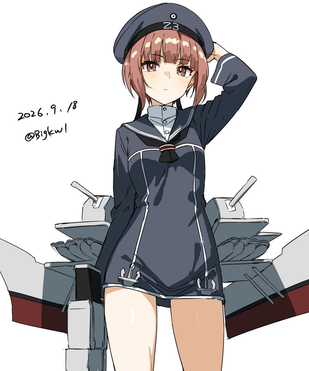 BigKwl's tweet photo. Z3 
#艦これ版深夜の真剣お絵描き60分一本勝負 
#艦これ版真剣お絵描き60分一本勝負_20260918 https://t.co/TOUech0Qa7
