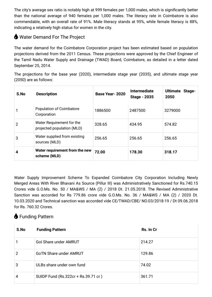 h_pongilath's tweet photo. TWAD: Pillur III-Water Supply Improvement Scheme - Water Supply Improvement Scheme to expanded #Coimbatore City Corporation including newly merged areas with river Bhavani as Source - (Pillur III)
#CoimbatoreCorporation #TWAD
(1/2) https://t.co/gY7BQwXXAA
