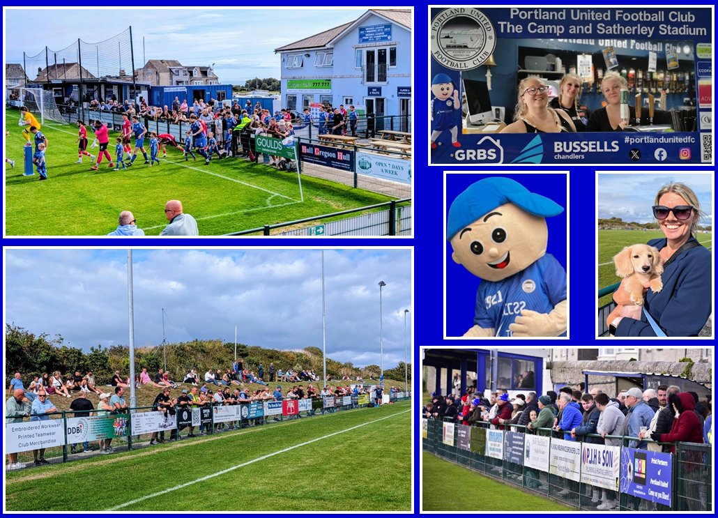ynotoownabeagle's tweet photo. Another Sat - another printed prog at @PortlandUnited as they host @LarkhallAFC. Dogs welcome; also children! Club shop open - pin badges galore! Weather dry; a little breeze as is norm! (Drone pic = Andy Amor - spot the ground!) Cash n card accepted: burgers, beverages n beer! https://t.co/Ox3HQollLZ