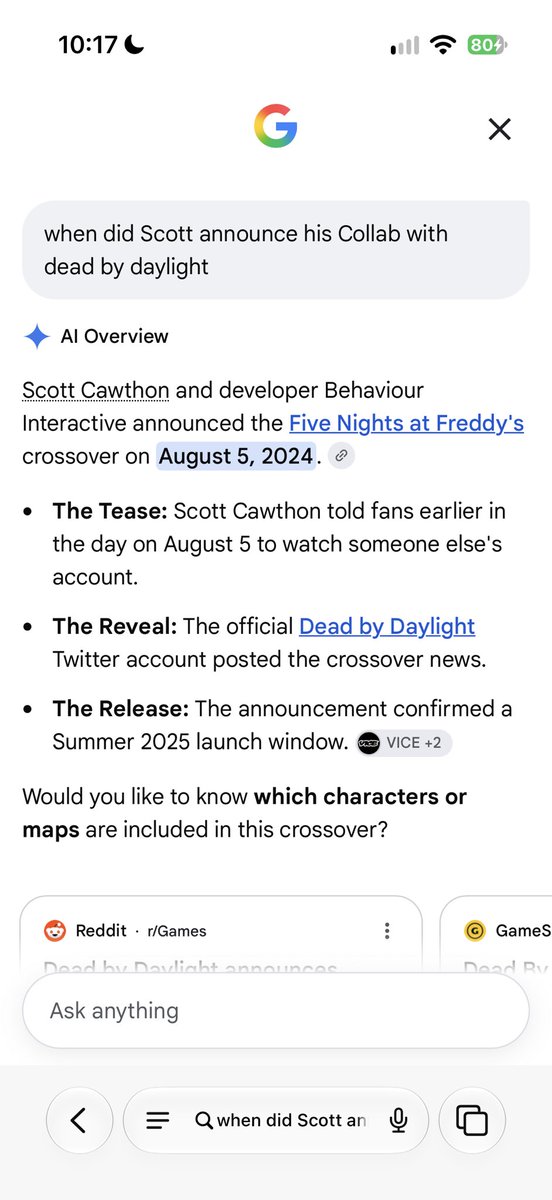 Darkdragon_Of's tweet photo. @mmdz4L @FNBRintel Example like this one he announced fnaf dead by daylight on August an they dropped him on June https://t.co/znQ2CiYJf7