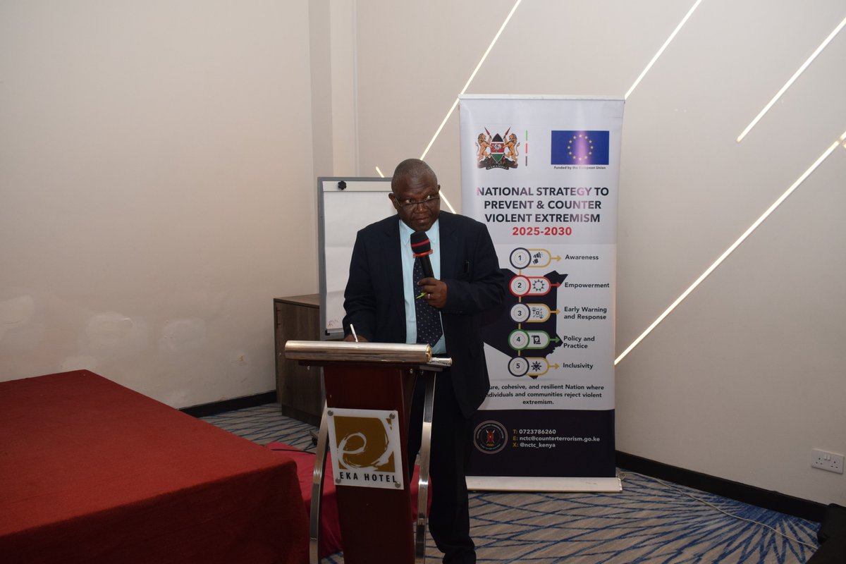 NCTC_Kenya's tweet photo. Uasin Gishu County📍

From 14–16 September 2026, @NCTC_Kenya engaged stakeholders in @UGC_TheChampion to remodel the County Action Plan (CAP) on Preventing and Countering Violent Extremism.

The conversations brought local realities, emerging concerns, and community perspectives into focus, creating space to rethink what is working, what needs strengthening and where the County can sharpen its prevention efforts.

The result is a CAP that speaks more directly to Uasin Gishu’s own context, priorities and people, because prevention works differently in every community.

The plan is being reshaped. The focus remains the same: a safer, more resilient Uasin Gishu.

#NSPCVE #TuweTayariKuilinda #SecureKe @EUinKenya