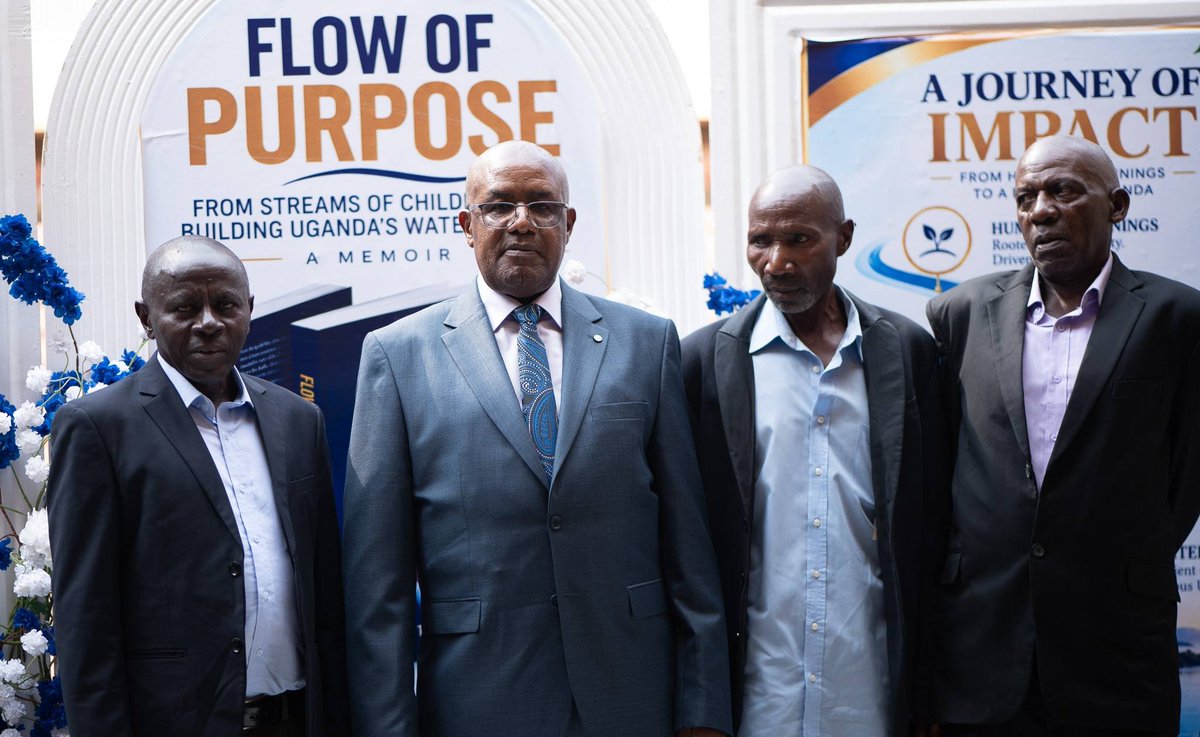 k_mugisha1's tweet photo. @DrCallistTindi @_Wanambwa @CommunityNile Today, he launches Flow of Purpose: From Streams of Childhood to Building Uganda’s Water Future, a memoir that brings together personal memories, professional experiences and reflections from a life shaped by purpose.
#FlowOfPurpose https://t.co/zP9hO1aWKk