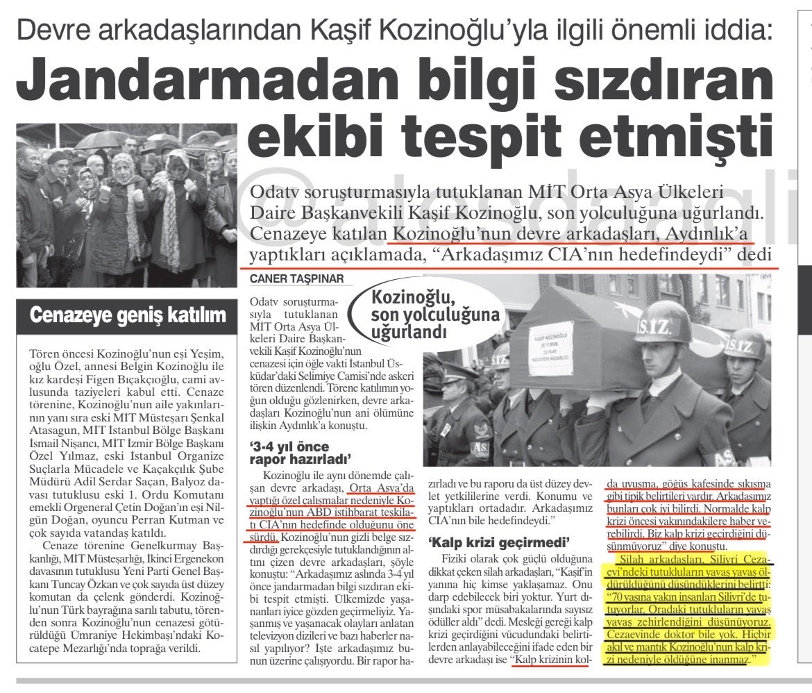atesdaaqli's tweet photo. KÂŞİF KOZİNOĞLU CIA’NIN HEDEFİNDE

Kâşif Kozinoğlu’nun devre arkadaşları, onun zehirlendiğini ve Silivri Cezaevi’nde doktor bile olmadığını açıklıyor. 

Kozinoğlu’nun avukatları ise ambulansta doktor müdahalesi yapılmadığını belirtiyor. https://t.co/LwdaeYtODi