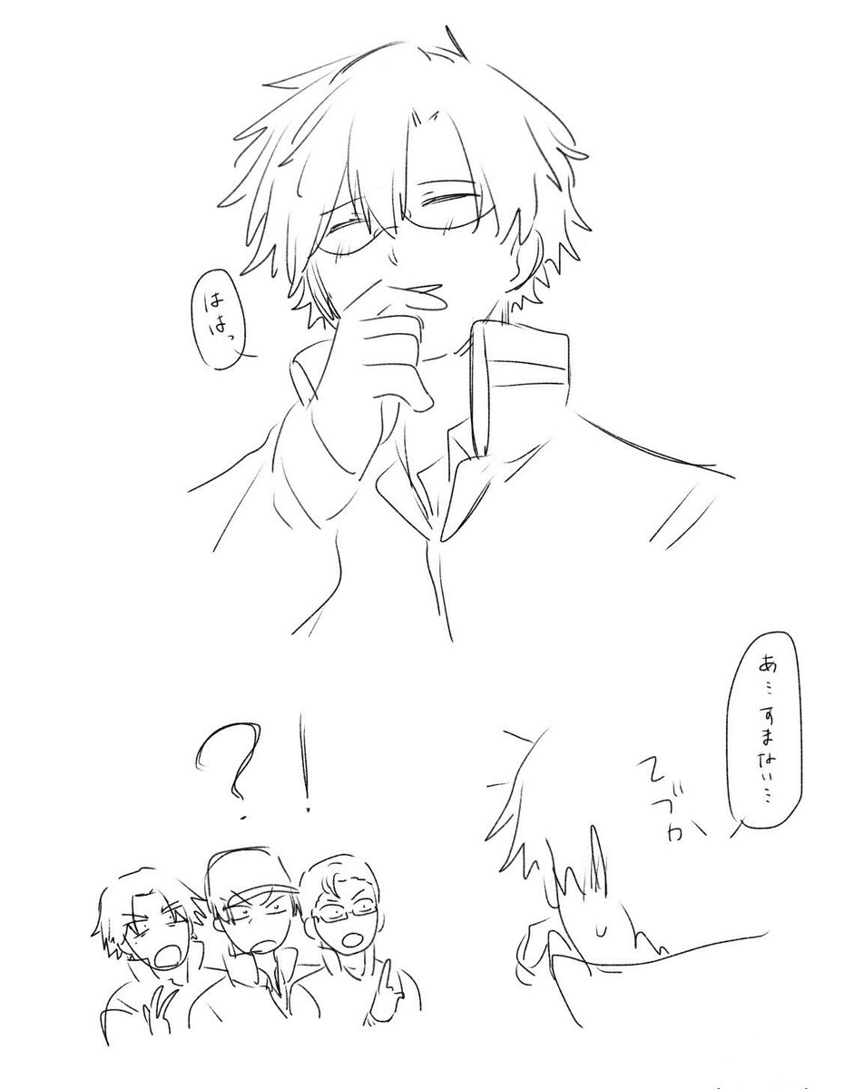 end__555's tweet photo. 笑顔見せて〜〜の絵 https://t.co/QjfEItzLQx