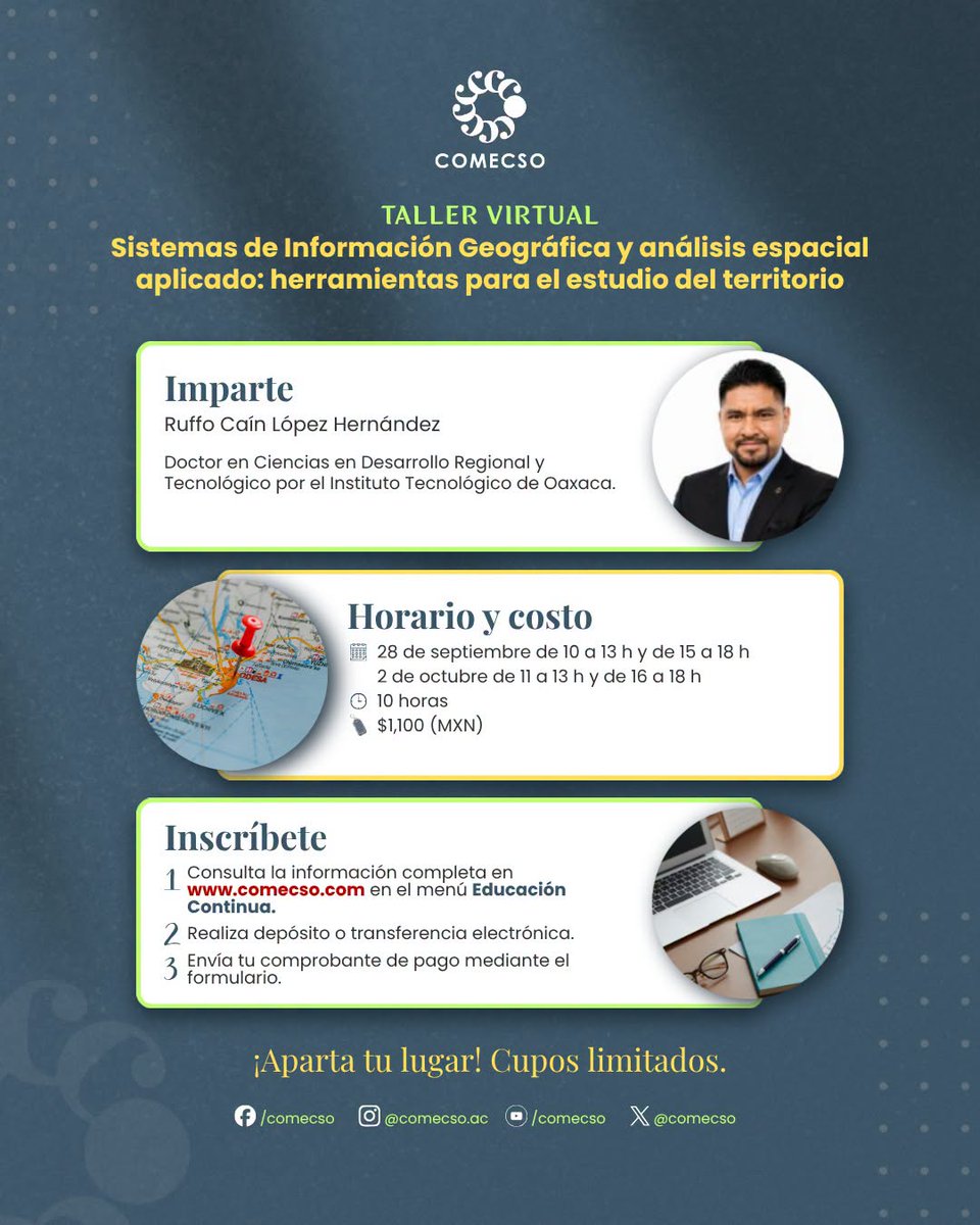 csyhUASLP's tweet photo. @COMECSO  invita a sus talleres virtuales👇
https://t.co/iFdda0D3n8 https://t.co/arr9wlWzET
