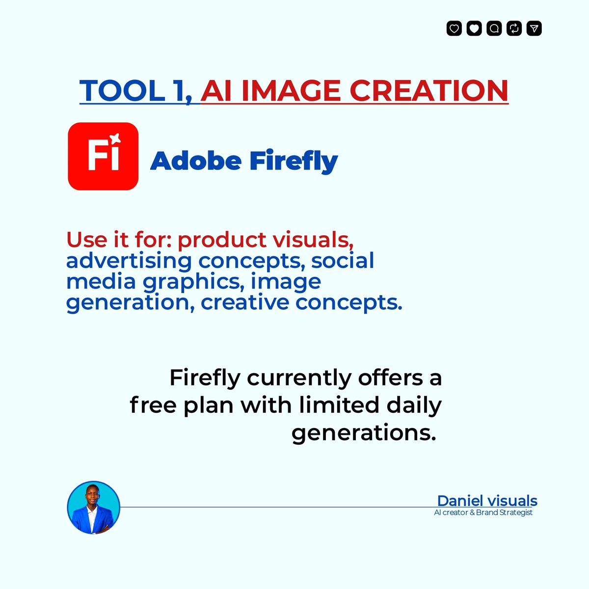 Disu1571563's tweet photo. Have an idea for a video but don't know which AI tool to use?
I put together 5 AI tools you can use to turn your ideas into actual video content even if you're not an AI expert.
Don't just save this post. Try one of the tools today.
Which one have you used before? #ai #aiexpert https://t.co/fWvoX1UKnL