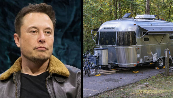 WallStreetMav's tweet photo. You know the housing market is rough when the world’s first trillionaire has to settle for moving in to a motor home. 🤣 https://t.co/z8o50qW5l4