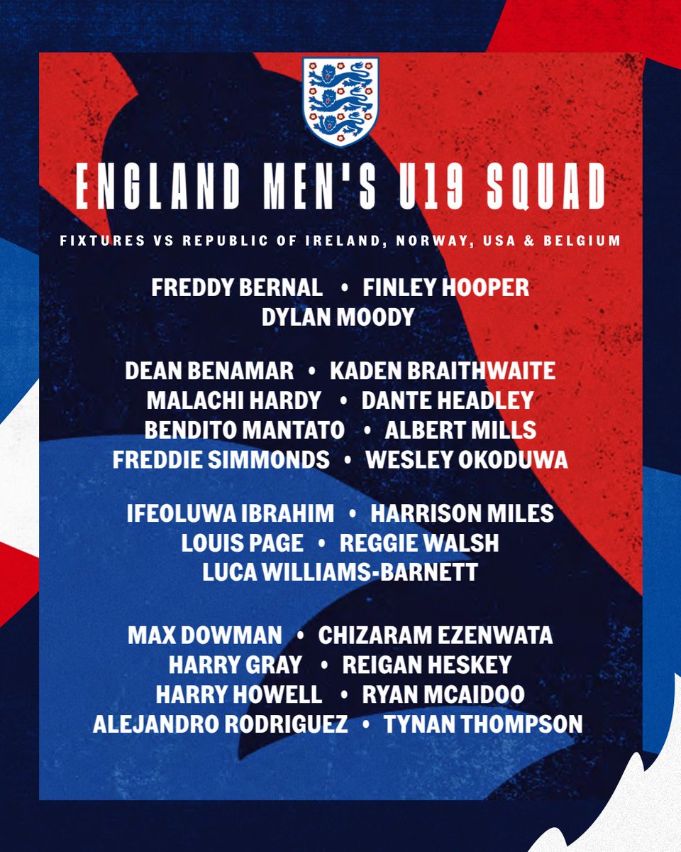 England's tweet photo. Representing our #YoungLions this international break 👏

Swipe through our development squads ⤵️