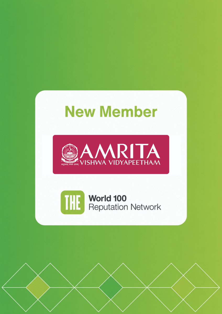AMRITAedu's tweet photo. 📢 From Vienna: Amrita University joins @timeshighered World 100 Reputation Network 🌍

Only Top 200 WUR or Top 100 Impact universities are invited.

🎤 Pro VC Dr. Maneesha Ramesh spoke on “Earning Trust Through Societal Impact”, moderated by Phil Baty, Chief Global Affairs Officer & COO, Times Higher Education.

Speakers included leaders from UCL London, University of Vienna, King’s College London, NTU Singapore, KTH Sweden, Flinders University & more.

#AmritaUniversity #World100 #GlobalEducation #SocietalImpact #UniversityOfVienna