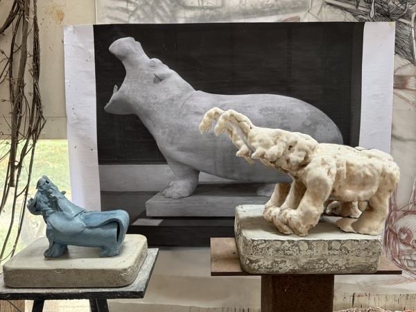 CohenetCohen's tweet photo. Ce soir vernissage de l'exposition de Patrice Alexandre la bibliothèque du Museum d'Histoire Naturelle - Hommage à Pompon. À découvrir pendant un mois ! Pour en savoir plus "Patrice Alexandre.
 Un atelier dans la Marne" publié en nos éditions (Cohen&amp;Cohen éd.) @JEP https://t.co/2jhH3AQjud