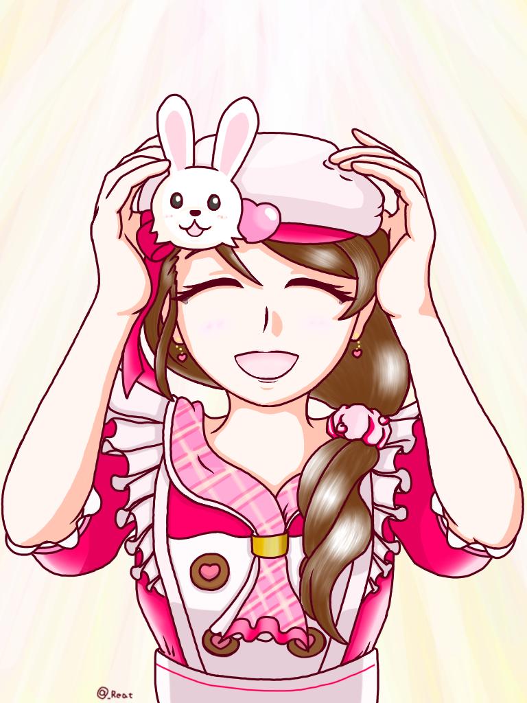 _Reat's tweet photo. 過去作のウサコちゃんとお仕事できて喜んでる先生をにぎやかしに… #持田亜里沙 #CG総選挙アートコンテスト https://t.co/W7cBMZl4Fm