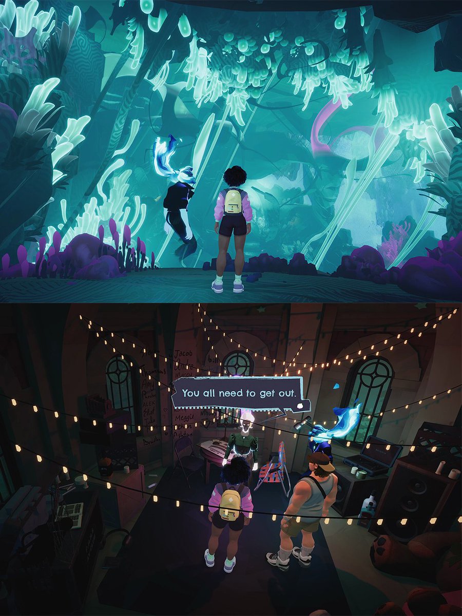 FinjiCo's tweet photo. Now that June can see and talk to ghosts, everything is different 👀

Fight monsters, talk to ghosts, and get to the bottom of a mystery threatening an entire city in action-adventure game Usual June!

👻 Coming October 28th - Play the free demo on Steam now! https://t.co/i2yfmvm4yo