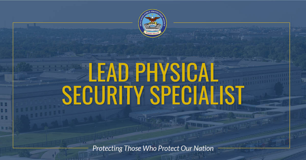 PFPAOfficial's tweet photo. 📢SEEKING Lead Physical Security Specialist (GS 14) to join our federal #LawEnforcement agency in the Pentagon, Arlington, VA. Apply no later than 9/21/2026 on @USAJOBS: https://t.co/l5nsit9jAD https://t.co/nsxAnVqGnJ