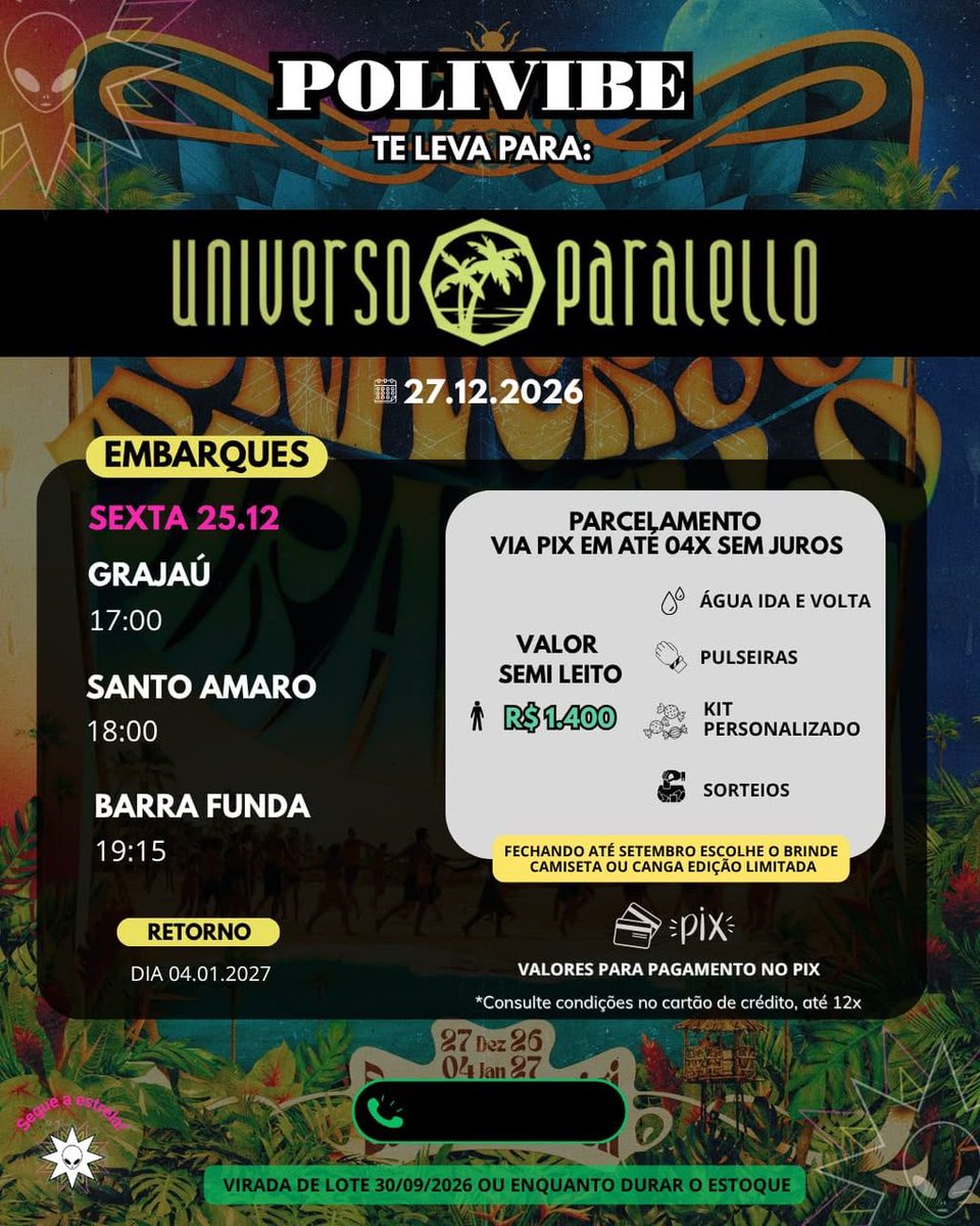 MatheusS81629's tweet photo. Tenho ingressos de desistência do Universo Paralello junto com a excursão saindo de SP! 🌟 https://t.co/oAUsAcCiml