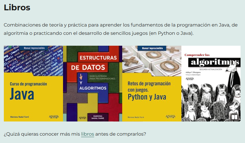 MarionaJava's tweet photo. Mientras espero que la cola de revisión de Amazon KDP en castellano se dé un poco de vidilla... He actualizado mi página web para incluir las últimas novedades.

https://t.co/5Yk0HNQNgD https://t.co/SHjvFJ1myj