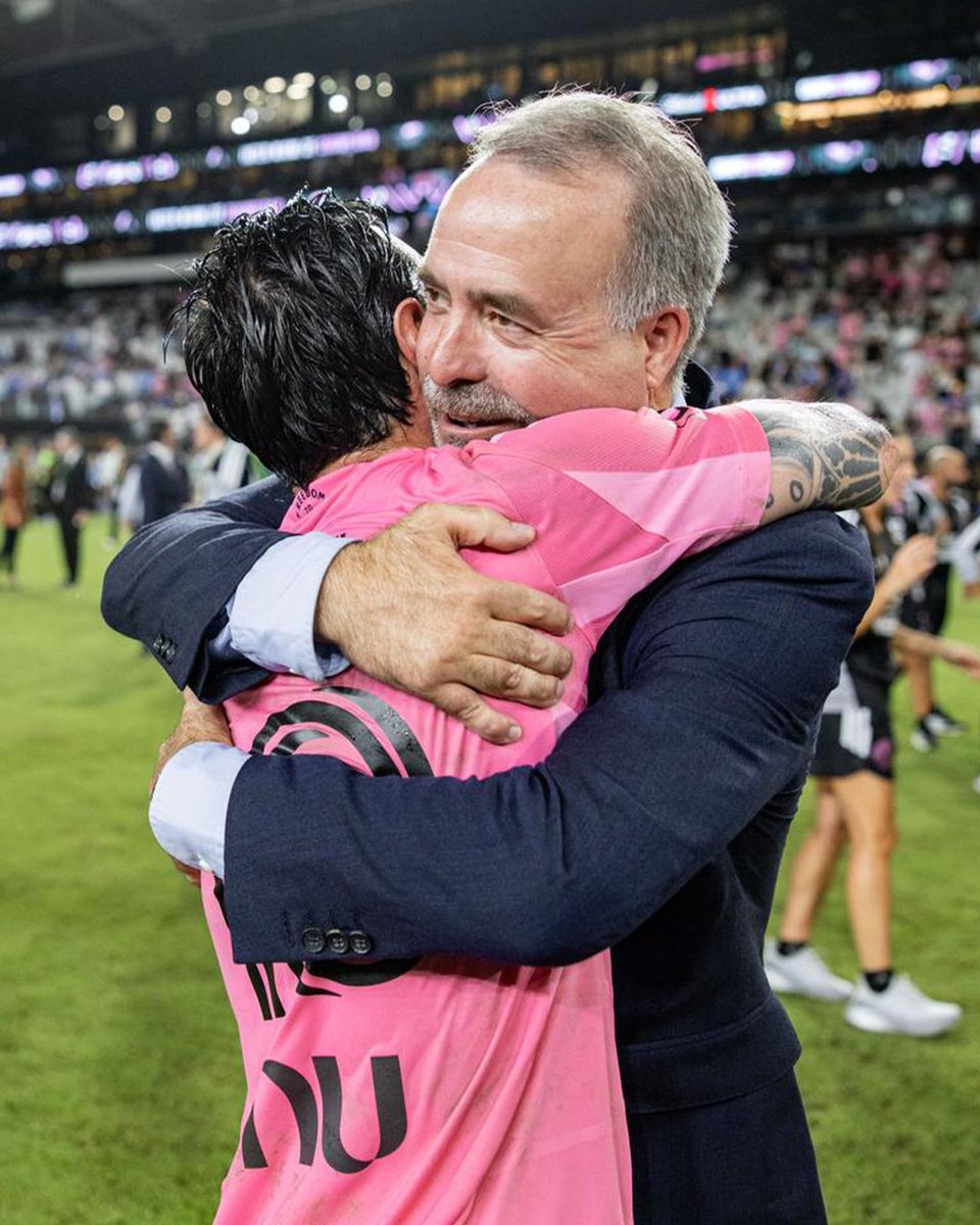 InterMiamiCF's tweet photo. The dream continues 🩷🖤 https://t.co/CjegnnksqS