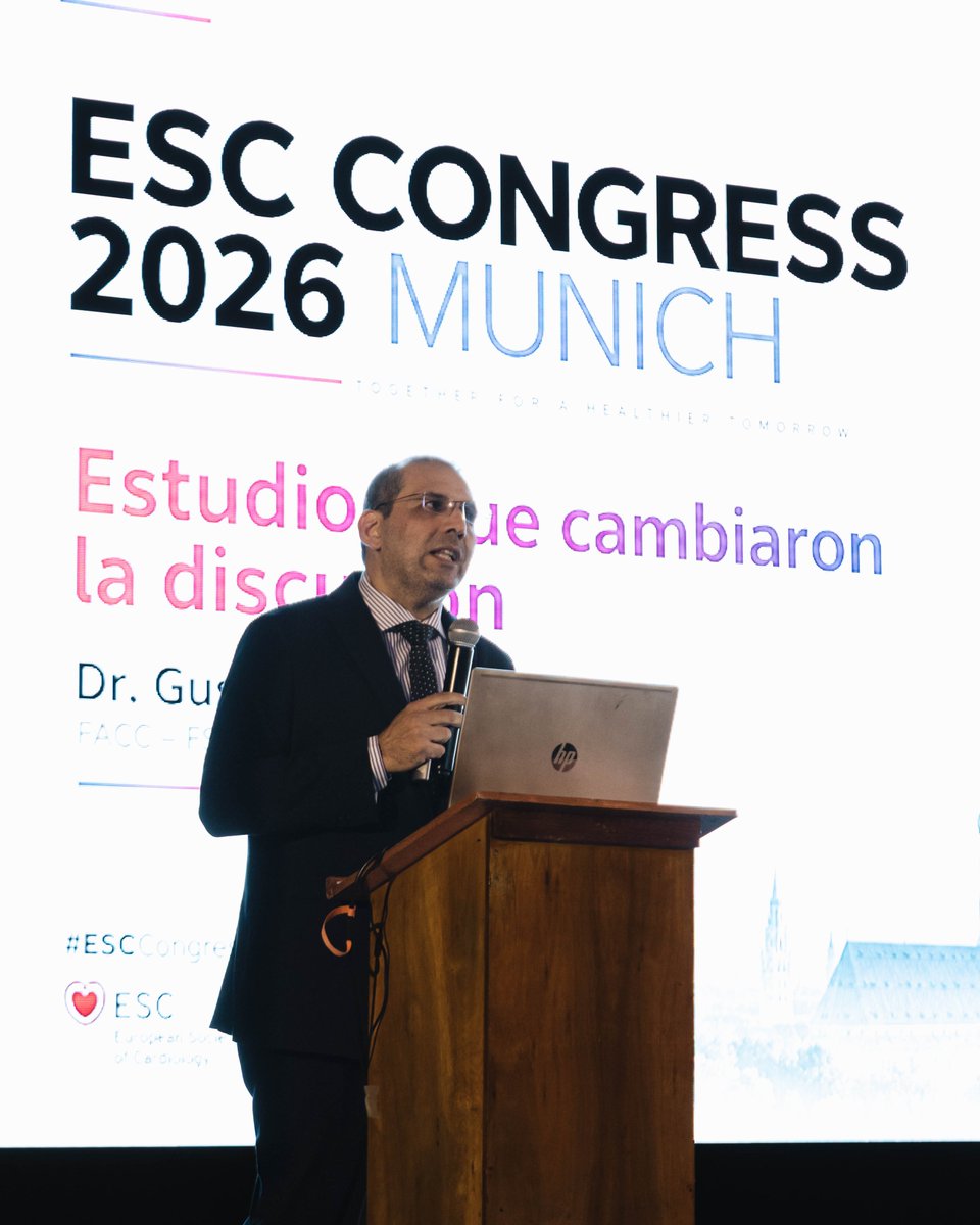 SPCyCC's tweet photo. Así finalizabamos el ESC 2026 REVIEW🫀🇵🇾📸

Disertante:
- Dr. Gustavo Escalada

Panelistas:
- Dra. Luz Cabral
- Dr. Rubén Servián
- Dra. Cecilia Marecos https://t.co/4QKui8vO8E