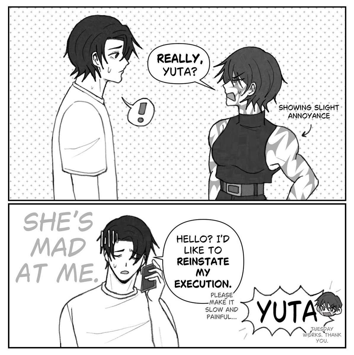 otirakot's tweet photo. good thing he didn’t overreact!
#yutamaki #ytmk https://t.co/pEXzm9vgcl