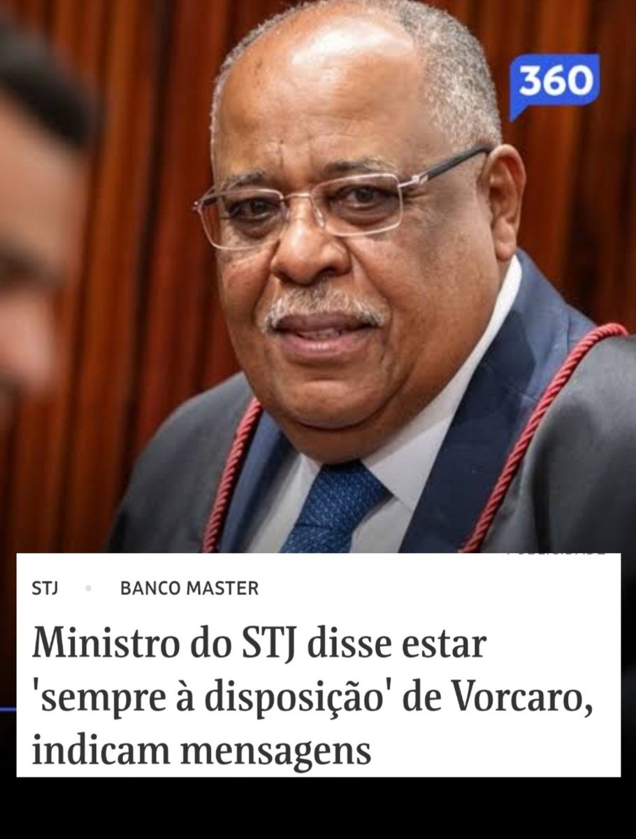SidnelsonEu's tweet photo. BOMBA!

Folha de São Paulo ACABA de soltar essa bomba.

Mensagens de texto extraídas do celular de Vorcaro pegaram uma relação de cordialidade entre Benedito Gonçalves e o banqueiro, onde o Ministro diz estar SEMPRE A DISPOSIÇÃO dele.

Missão dada é missão cumprida. https://t.co/tDcx0DJMi9