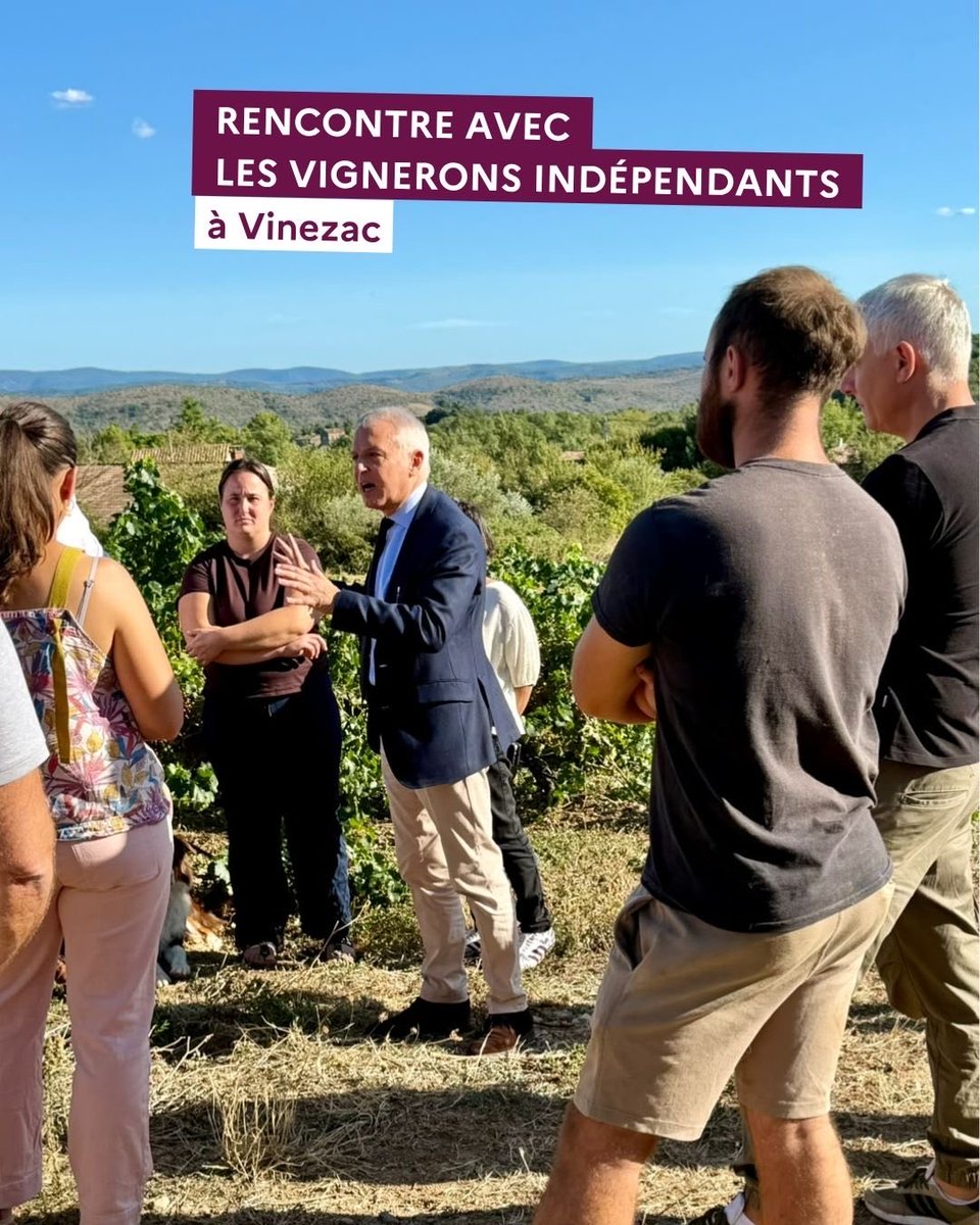Image de Préfet de l'Ardèche : #Viticulture | Sur le terrain à l’occasion de la fin des vendanges 🍇
À l’invitation des Vignerons