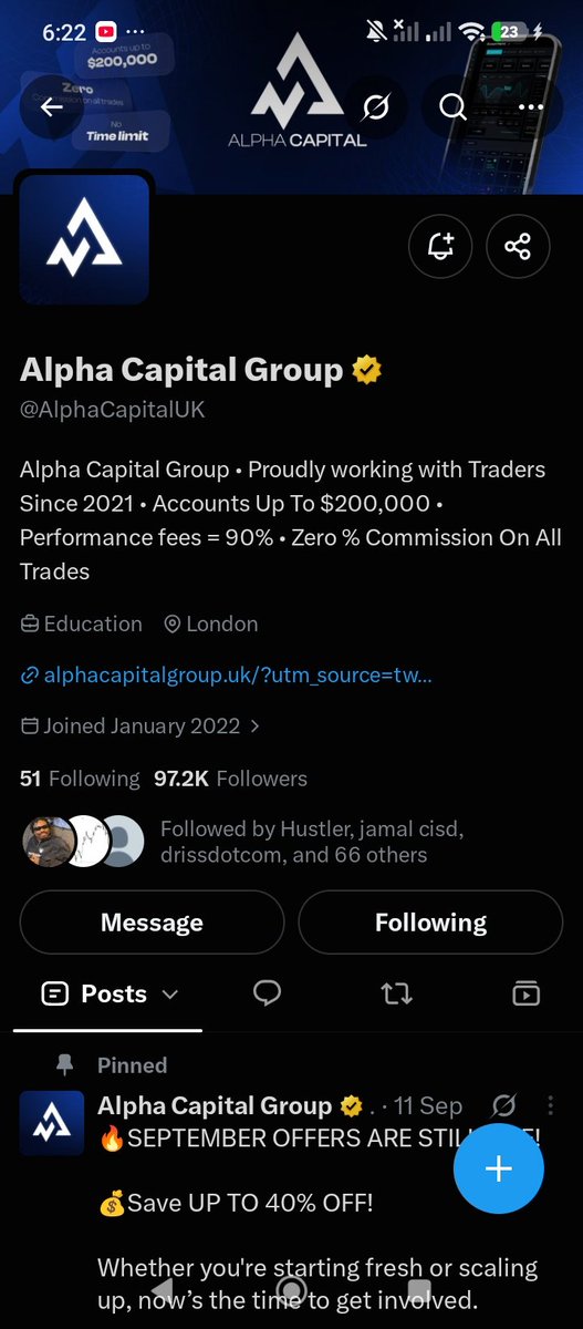 Hafssahafs8i's tweet photo. @KrixxBanks @AlphaCapitalUK Done hope to win 🙌🏻🙏🏻 https://t.co/lspiWAQkKi