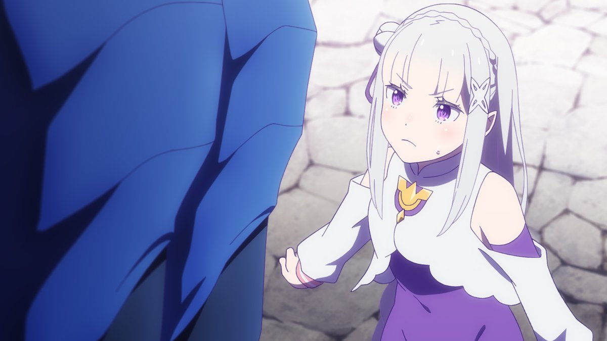Rezero_official's tweet photo. ◪先行カット公開◪

TVアニメ『Re:ゼロから始める異世界生活』
4th season 《奪還編》第18話
9月23日(水)より放送

第18話「ラム」
螺旋階段では因縁の宿敵・ライに対しラムが戦闘を優位に運んでいた。ツノナシのラムの身体にかかる負担を支えるのは、スバルの新たな権能『コル・レオニス』。しかし不利を悟ったライが、無防備に眠るレムのもとへと跳躍してしまい……。

https://t.co/B4kGHkbVSs
#リゼロ #rezero