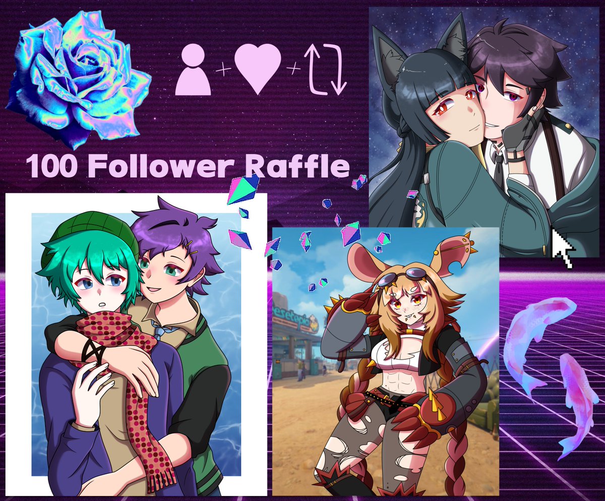PyrogeistYT's tweet photo. Just hit 100 followers so I'll be hosting an art raffle to celebrate.

Prize: Half body illustration (oc/canon) (can be ship/yume art too)

Rules:
𓆝 Followers only (new ones are welcome)
𓆝 Like and RT 

Deadline: October 1st https://t.co/lMJz8lMPbQ