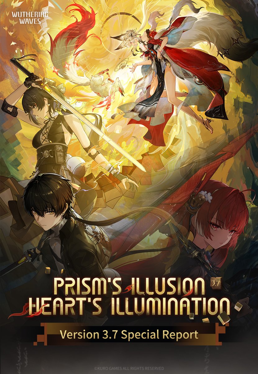 Wuthering_Waves's tweet photo. Wuthering Waves Version 3.7 "Prism's Illusion, Heart's Illumination" Special Report
Here is detailed info about the limited-time event "Moonlit Path" and merchandise in the Store in Version 3.7. Don't miss out!

https://t.co/X7o3AlVW61

#WutheringWaves https://t.co/urm52I8fgU