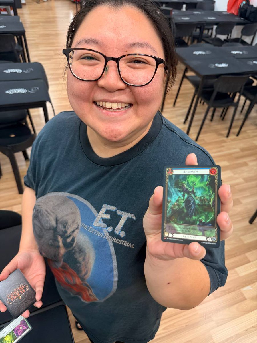 TCGcardcouple's tweet photo. IAR pre release at @CCGSmith! 
Loy played Malice while I played Viserai (murmuring gloomblade great card). Also opened some Rosetta and got a EA call to the grave 🥰 overall great day of playing purple runeblade boi. 

#fabtcg https://t.co/Xf85iYENEV