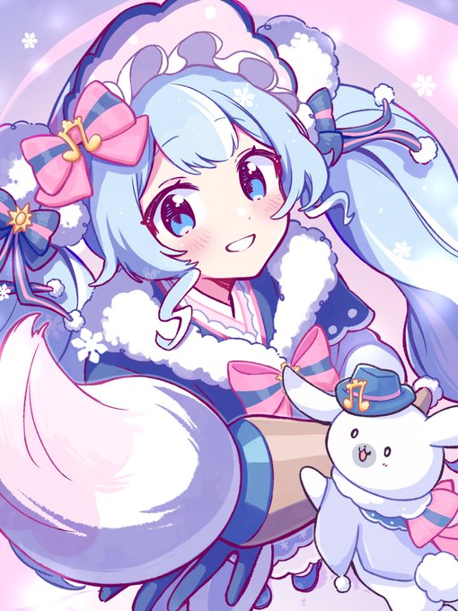 初音ミク「ラビットホール #初音ミク #バニーの日」|青木羅々のイラスト