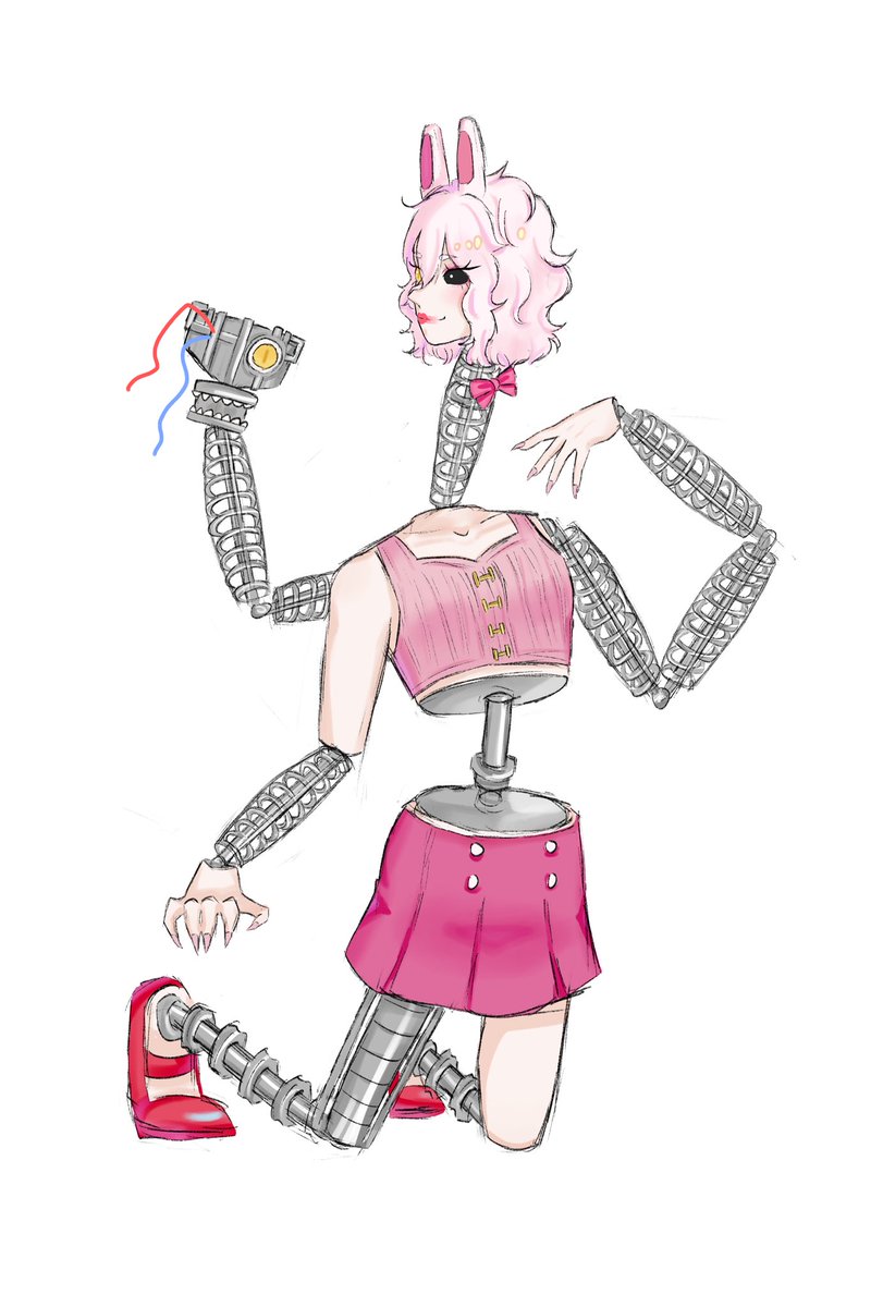 BWmeow's tweet photo. Mangle~🦊🩷
#FNAF #FNAF擬人化 https://t.co/66ZB7YLzXj