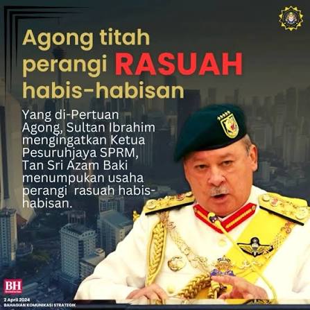 RajaMohdShahrim's tweet photo. Lepas ni jika YDPA bertitah perangi rasuah, aku skip saja, malas baca dan share.. buang masa https://t.co/kNGG3U6hKZ