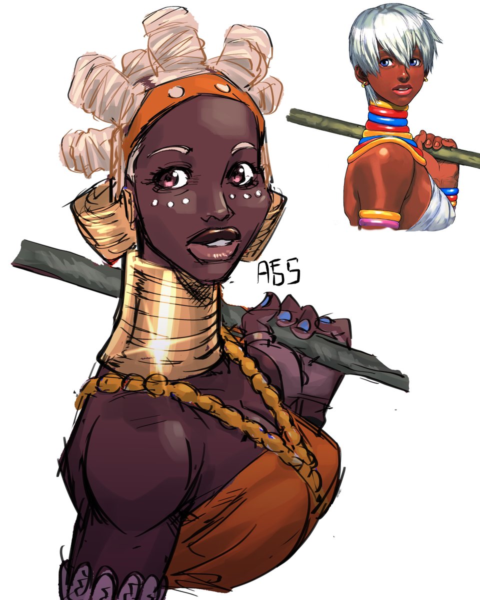 AfdsBm's tweet photo. "Culturally Accurate Redesign of Elena from Streetfighter"
YT Video in the works.

#elena #streetfighter https://t.co/xDl22IRfa5