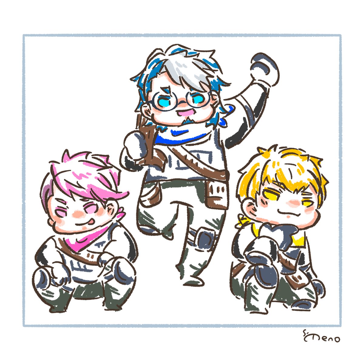 me_nome_manacco's tweet photo. (らくがき)
それゆけ兄メロちnトリオ！！！ https://t.co/2abKmDyTsI