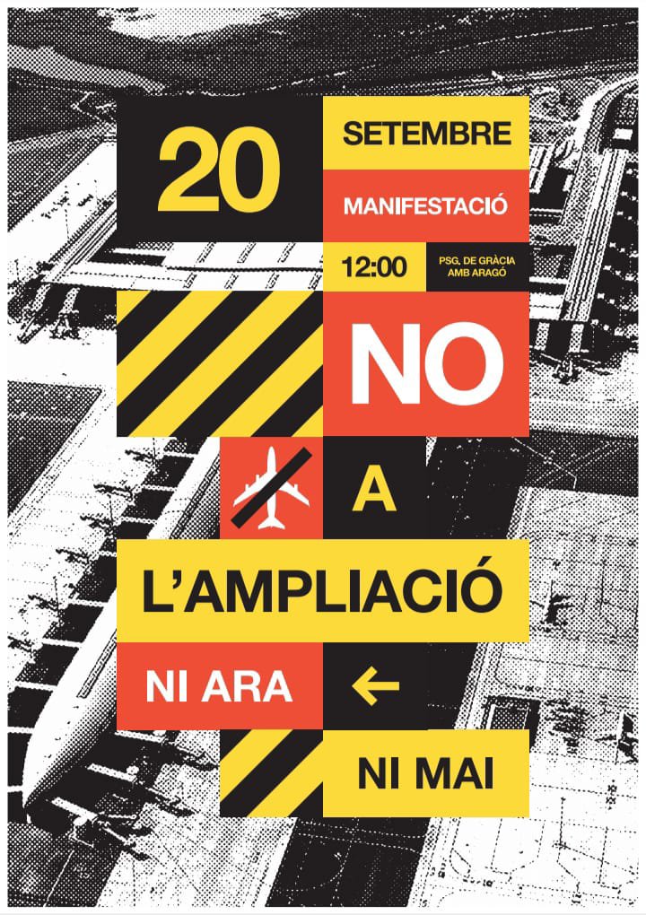 Defensacalarnus's tweet photo. 🟢 El diumenge #20S tenim 2 accions reivindicatives importants:
1️⃣ TRANSFORMEM L'AUTOPISTA
🚩9 h al Parc de Can Bada (Bdn)
2️⃣ NO A L'AMPLIACIÓ DE L'AEROPORT
🚩11 h sortim des del pont del C/de Sant Felip i de Rosés cap a BCN.
👉🏾 Per unes ciutats +🌱 i sostenibles: Us hi esperem! https://t.co/eqoK7T3Bnu