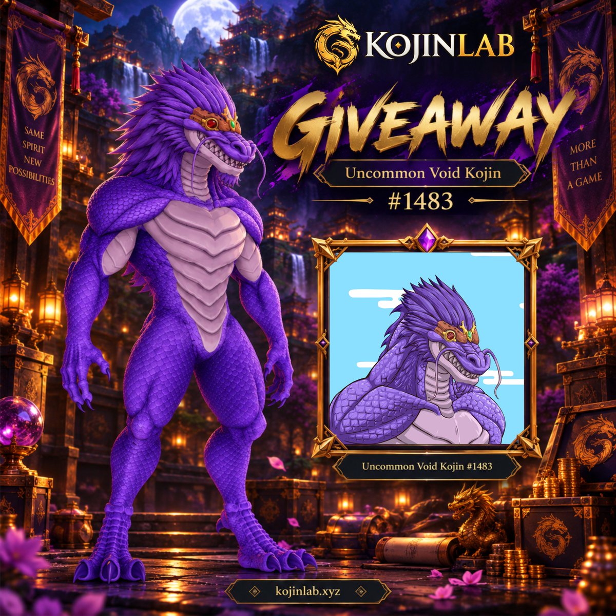 0xHokageRon's tweet photo. 🐉 🎁 KOJINLAB GIVEAWAY 🎁 🐉

How about adding a new Kojin to your collection? 👀
https://t.co/aWFOCkF2TN is giving away a Kojin!

→ To enter:
1️⃣ Follow @0xHokageRon & @Kojin_gg
2️⃣ Like ❤️ & RT 🔁
3️⃣Join https://t.co/AbNdVN0OCS
4️⃣Join Kojin using my referral code: F1D0D0CF98
⚠️ Or use this link: https://t.co/ksCNFO5XLL
5️⃣Comment your in game nickname + a screenshot showing you used the code 📸 and tag 2 friends 👥

🏆 Prize: Kojin #1483
⏳ Ends Sunday at 00:00 UTC!