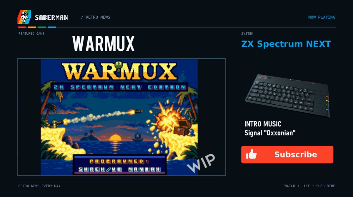 SabermanYT's tweet photo. ZX Spectrum NEXT -=Warmux=- wip
https://t.co/xaYmTEYD7h
#zxspectrumnext #retronews #retrocomputing #indieretronews https://t.co/Z04H7WMZtN