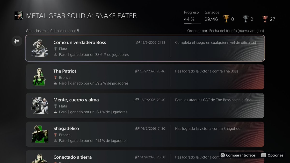 HideoKojimaBase's tweet photo. ❗️He jugado y acabado por fin Metal Gear Solid Δ: Snake Eater y tengo bastante clara mi opinión❗️

Lo primero: el juego base es una obra maestra. Historia, personajes, música, momentos… todo eso sigue siendo MGS3 y su esencia está intacta. Por eso es muy difícil que Delta pueda ser un mal juego.

Hay cosas nuevas que me han gustado. Los accesos rápidos al camuflaje y Codec son un acierto, la IA enemiga también está muy bien trabajada al menos en el modo difícil en el que he jugado, la nueva versión de Snake Eater de Cynthia Harrell me encanta y todo el apartado sonoro, desde la música hasta los efectos de las armas, me parece muy bien rehecho.

Los escenarios también me han gustado visualmente, pero creo que aquí había una oportunidad enorme para ampliarlos y trabajarlos mucho más. Que sigamos teniendo pantallas negras al cambiar de zona me parece un atraso en un remake actual.

Los personajes, sin embargo, no me gustan nada. Ese aspecto que les da Unreal Engine 5, como si tuvieran una capa de plástico sobre la piel, no me convence. Además, incluso jugando en modo Calidad, he notado bastante blur en algunos cuerpos durante las cinemáticas.

Pero mi mayor problema es controlar a Snake.

La cámara por defecto no me gusta y he tenido que alejarla casi al máximo. El movimiento se siente tosco, lento en algunos giros y el apuntado tampoco termina de convencerme.

Y aquí no puedo evitar acordarme de MGSV.

Han pasado más de 10 años y controlar a Venom Snake me sigue pareciendo infinitamente más satisfactorio. Delta toma algunas ideas de aquel sistema, pero se queda a medio camino. Si vas a modernizar el control, ¿por qué no utilizar directamente todo lo que MGSV ya hacía tan bien?
 La respuesta es clara, porque si mejoras tanto el gameplay tienes que tocar escenarios... y eso implica trabajar el remake xD 

En general, Delta me parece un remake demasiado básico y con muy poco trabajo creativo detrás.

Es MGS3 con una capa de chapa y pintura decente y algunas mejoras de calidad de vida que agradezco, pero poco más.

Y ese es mi principal problema:

Todo lo bueno de Metal Gear Solid Δ ya estaba en Metal Gear Solid 3. Las novedades aportan poco y, algunas, no terminan de funcionar bien.

Como juego sigue teniendo la base de una obra maestra.

Como remake, esperaba muchísimo más.

Mi nota: 6/10.