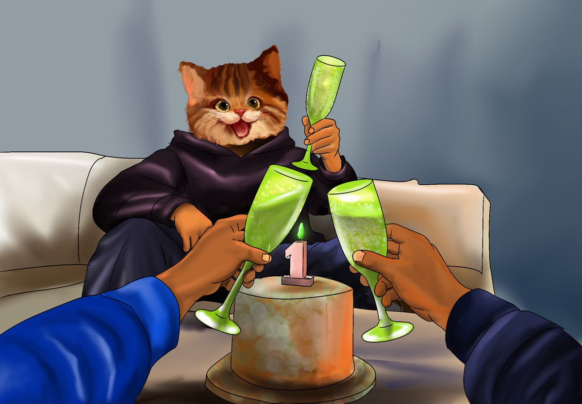 catcaketoken's tweet photo. One year, 365 days and  Countless milestones🎉

Today makes it exactly a year $CCT came to light!  It’s been an incredible journey of growth, community, and resilience.

 Thank you to everyone for believing. Cheers to a new year. Keep holding $CCT 😽🍰 https://t.co/1bEgslxogl