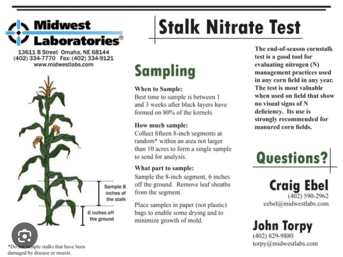 FarmAnalyticsX's tweet photo. Interested in stalk nitrate testing? https://t.co/jjFj1lcwn7