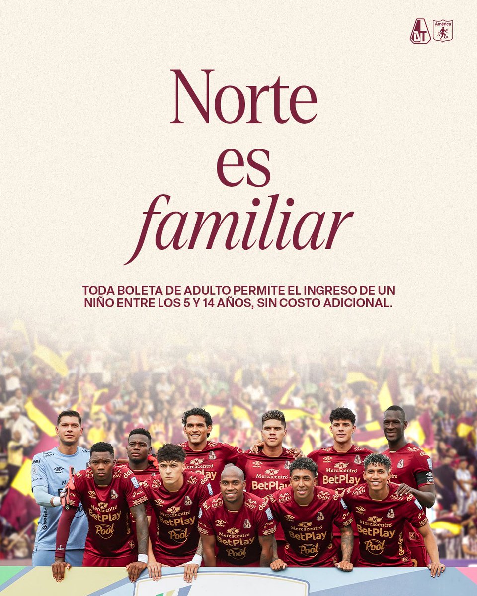 cdtolima's tweet photo. Ya está disponible la boletería para nuestro partido ante América de Cali. Ven al estadio y acompaña al VINOTINTO y ORO en una nueva jornada de la Liga BetPlay.

‼️ A los tiqueteros que no solicitaron devolución de entradas vs. Cúcuta, se les cargará una boleta adicional correspondiente a su localidad.

Deportes Tolima 🆚 América de Cali
🗓️ Domingo 20 de septiembre
🕕 6:10 p.m.
🏟️ Estadio de Ibagué
🎟️ Boletería disponible en https://t.co/wL55FqhXZG