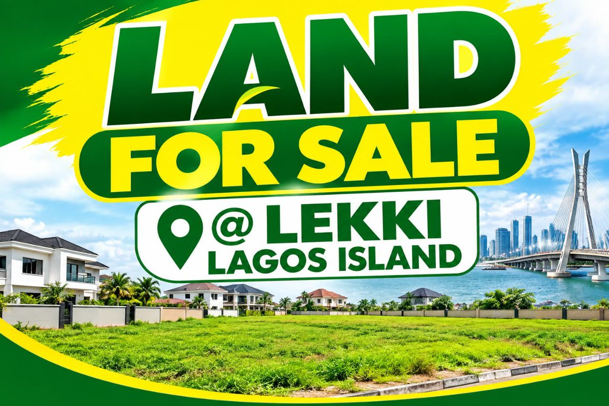 SeguOluseun's tweet photo. For Sale‼️

1340 Sqm Land

Location📍Royal Pine Estate, Orchid Road, Lekki

📌Price: ₦650M

Title: Governor's Consent

Contact Olueze Properties 
Whatsapp 0916 124 8659 
Call +2348032803321
#llc https://t.co/B2eixpfwIt