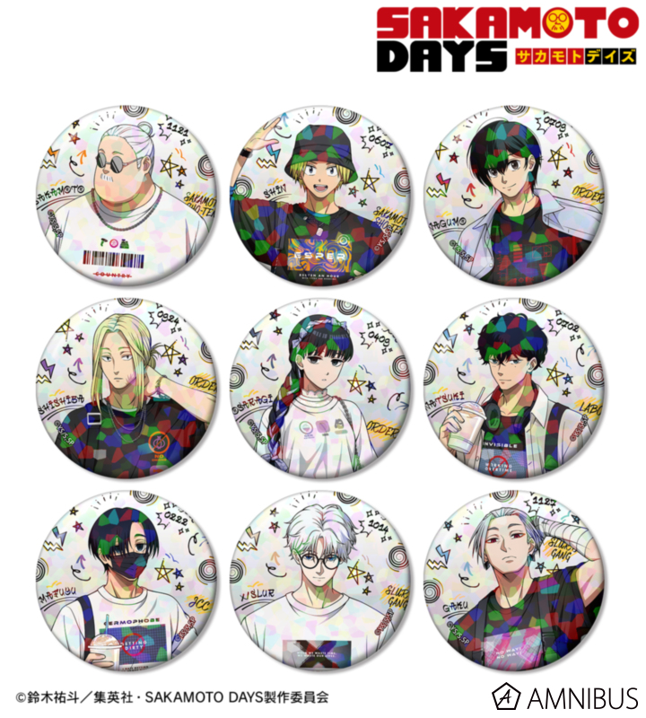 SAKAMOTO_gc's tweet photo. 【TVアニメ『SAKAMOTO DAYS』 描き下ろし ショッピングver. トレーディングホログラム缶バッジ】  

AMNIBUS＆アニメイト限定特典は「神々廻＆大佛」のホログラム缶バッジ！  

AMNIBUSで予約受付中！ 
https://t.co/bnZf68tzuH https://t.co/l4VnLYmQWE